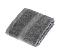 HOMESCAPES Serviette pour Le Visage en 100% Coton Turc - Ultra Doux et Absorbant - 500 g/m² - Gris - 30 x 30 cm