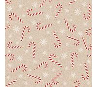 Serviette à motif de Noël 'Candy Canes'