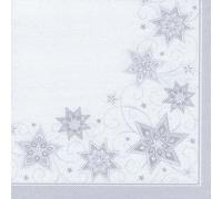 Serviette à motif de Noël 'Just Stars', blanc