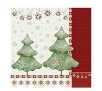 Serviette à motif de Noël 'Winter Harmony'
