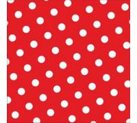 Serviette à motif 'Dots', 330 x 330 mm, rouge