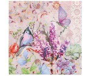 Serviette à motif 'Marguerite', 330 x 330 mm