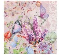 Serviette à motif 'Phalaenopsis', 330 x 330 mm