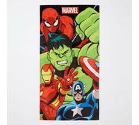 Serviette Avengers 70 x 140 cm pour Enfants (garçons et Filles) - Serviette Marvel Douce et absorbante pour la Plage, la Piscine et la Natation, Serviette d'été pour Enfants de 2 à 10 Ans