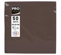 Serviette cocktail, 200 x 200 mm, chocolat