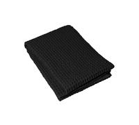 Serviette de bain CARO 70 x 140 cm, noir, Blomus