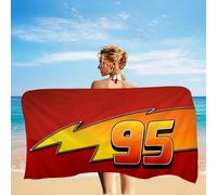 Serviette de bain de plage C-Cars, dessin animé, douce et absorbante, cadeaux pour enfants, pour voyage, Camping, gymnastique z8
