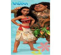 Serviette de bain Disney Vaiana - JERRY FABRICS - 70x140cm - 100% coton - Multicolore - Enfant