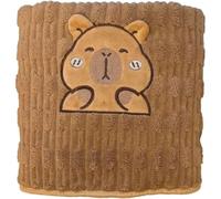 Serviette De Bain Douce, Motif Capybara, Serviette De Bain Moelleuse, Serviette De Bain, Serviette De Spa, Serviette De Surf En Polaire Corail Pour Salle De Bain, Hôtel, Salle De Sport, Spa, Plage