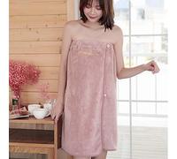 Serviette de Bain Douche Femme Peignoir Robe de Bain Microfibre Peignoir Sortie de Bain Absorbant Séchage Rapide Draps de Bain Doux Confortable Jupe de Chambre pour SPA Hôtel Piscine Plage Sauna