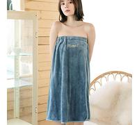 Serviette de Bain Douche Femme Peignoir Robe de Bain Microfibre Peignoir Sortie de Bain Absorbant Séchage Rapide Draps de Bain Doux Confortable Jupe de Chambre pour SPA Hôtel Piscine Plage Sauna