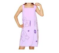 Serviette de Bain Douche Femme Peignoir Robe de Bain Microfibre Sortie de Bain Absorbant Séchage Rapide Draps de Bain Doux Confortable Jupe de Chambre pour SPA Hôtel Piscine Plage Sauna（violet clair）