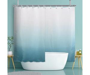 Serviette de bain en tissu hydrofuge, largeur 300 cm, longueur 200 cm, dégradé de turquoise
