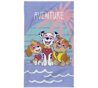 Serviette De Bain Et De Plage Imprimée 100% Coton, Pat Patrouille Sunset Parme 70X120