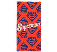 Serviette De Bain Et De Plage Imprimée 100% Coton, Superman Rise Rouge 75X150