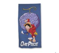 Serviette de bain et de plage - One Piece - 70x140 cm - Séchage rapide - Bleu - Enfant