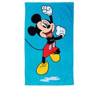 Serviette de bain imprimée 100% Coton - DISNEY MICKEY BLUE - Bleu - 70x120cm