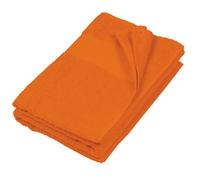 Serviette de bain - KARIBAN - K113 - 70 x 140 cm - 100 % coton - Orange