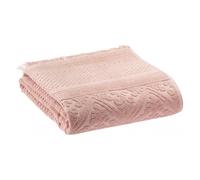 Serviette de bain uni Vivaraise Zoe Rose 100x180 cm