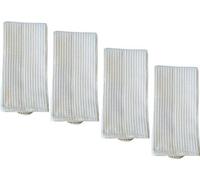 Serviette de cuisine Unyqoos® en waffle, 100% coton, 45x60 cm, e OEKO-TEX Standard 100, couleur crème clair – lot de 4, très absorbante avec boucle de suspension