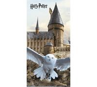 Serviette De Douche Harry Potter Hedwig Hogwarts 70 X 140 CM Coton