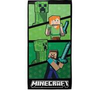 Serviette de plage 100% microfibre 70×140 cm - MINECRAFT - Modèle MNC698