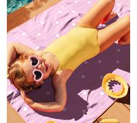 Serviette de plage 2 en 1 Maison de poupées (180 x 100 cm)