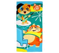 Serviette de Plage 44 Chats - Foudre et Boulettes de Viande