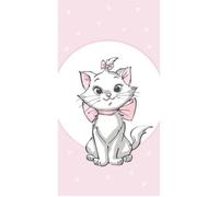 Serviette de plage - Disney - Marie - 100% coton - 70x140 cm - Douces couleurs
