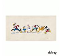 Serviette de plage Disney Mickey & Friends, design mignon de personnages de patinage sur glace, serviette de piscine ultra douce pour les escapades d'été, la plage, la natation et les voyages 80*160,9
