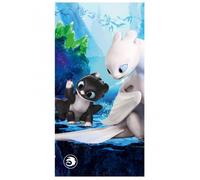 Jerry Fabrics Drap De Plage en Coton - 70 X 140 Cm - Imprimé Dragons
