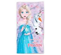 Serviette de plage en coton fille Disney Frozen Elsa & Olaf Multicolore 70x140 cm
