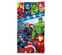 Serviette de plage en cotton enfant Dc Comics Marvel Avengers Multicolore 70x140 cm