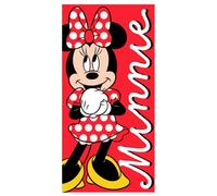 Serviette de plage en microfibre fille Disney Minnie Rouge 70x140 cm