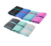 Serviette de plage en microfibre - NILS CAMP - 200x90 cm - Bleu clair - Super absorbant - Séchage rapide - Compact