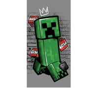 Minecraft Jerry Fabrics Metro Art Creeper Serviette de Bain 70 x 140 cm