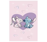 Serviette de plage - JERRY FABRICS - Lilo & Stitch - 70 x 140 cm - Coton - Lavable à 40°
