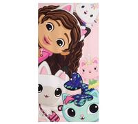 Serviette de plage La Maison de Gabby - 70x140 cm - Légère et à séchage rapide - Serviette de plage officielle DreamWorks Gabby's Dollhouse | Idéale pour la plage, la piscine et les voyages