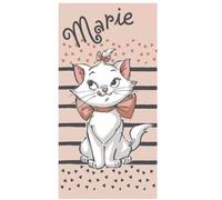 Serviette de plage - Marie - 70 x 140 cm - 100% coton - Motif Les Aristochats