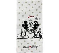 Serviette de plage Mickey-Minnie rétro vintage Disney - 70x140 cm - en microfibre
