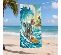 Serviette de plage motif berger australien pour homme, femme, adulte, 76,2 x 152,4 cm, fine à séchage rapide, grande serviette d'été pour voyage, piscine, piscine, décoration de bain