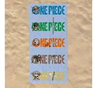 Serviette De Plage One Piece Coton Bleu 70X140