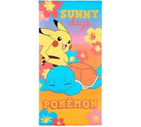 Pokémon Serviette de plage Pikachu 70 x 140 cm Séchage rapide Multicolore