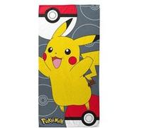 Serviette de plage Pokémon POK454 microfibre 70 x 140 cm Pikachu séchage rapide Jaune et noir avec accents rouges (motif Pikachu)