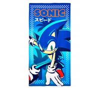 Serviette de plage - SONIC - SONIC the Hedgehog - 70x140 cm - Séchage rapide - Visuel Sonic