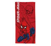 Serviette De Plage Spiderman Super-héros Action Polyester Rouge 70X140