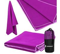Serviette de plage - SPRINGOS - Microfibre - 75 x 150 cm - Ultra légère - Séchage rapide