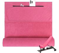 Serviette de sport en microfibre Unyqoos® de 120 x 50 cm, avec poche zippée, tissu doux de 420 g/m², absorbante et à séchage rapide – idéale pour le fitness et l'entraînement