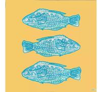 Serviette de table 25x25 Jetable Intissé Françoise PAVIOT Paquet de 20 - Poisson lumineux