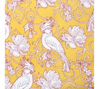 Serviette de table 40x40 Jetable Intissé Françoise PAVIOT Paquet de 20 - Perruche jaune